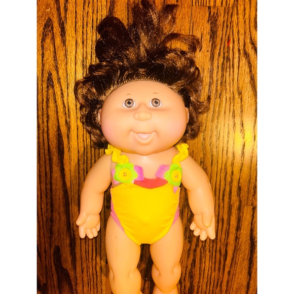 Vintage Cabbage Patch 90’s Swim Yellow Suit Splash Doll - Picture 3 of 4